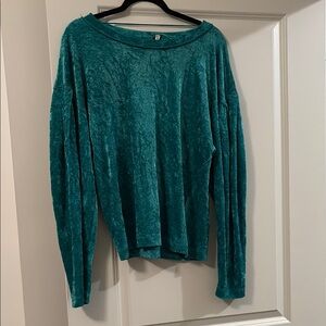 We The Free Green Boxy Long Sleeve